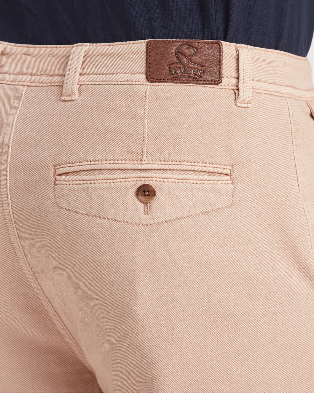 Regular Fit Garment Dyed Chinos - Latte