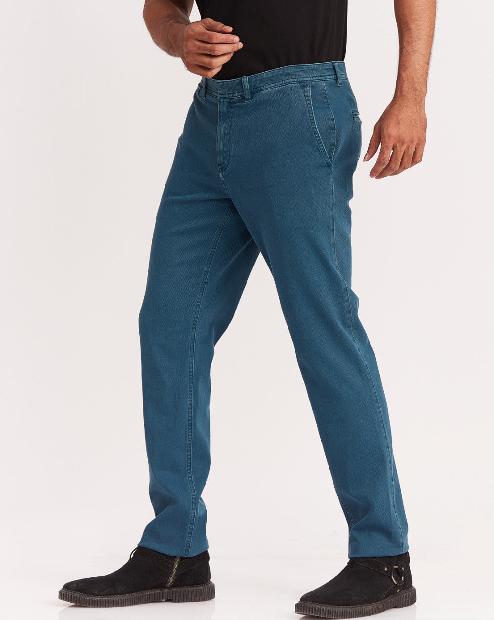 Slim Fit Garment Dyed Chinos - French Navy