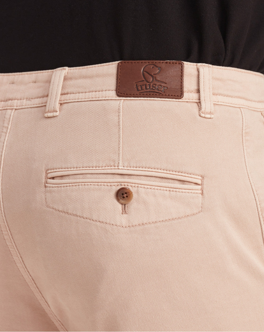 Slim Fit Garment Dyed Chinos - Latte