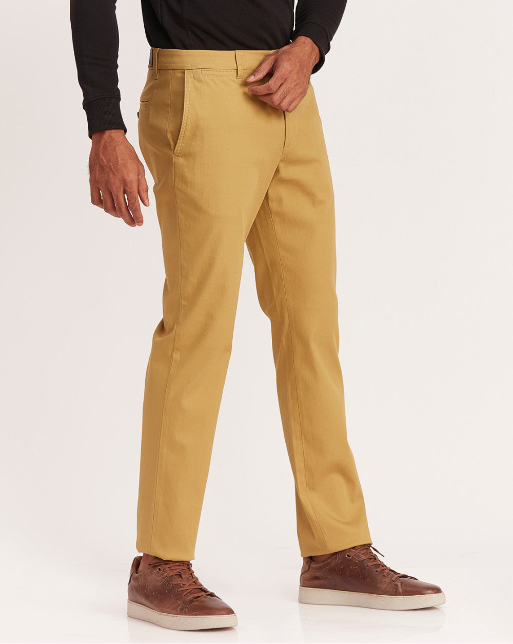 Regular Fit Fit Luxe Chinos - Granola Khaki