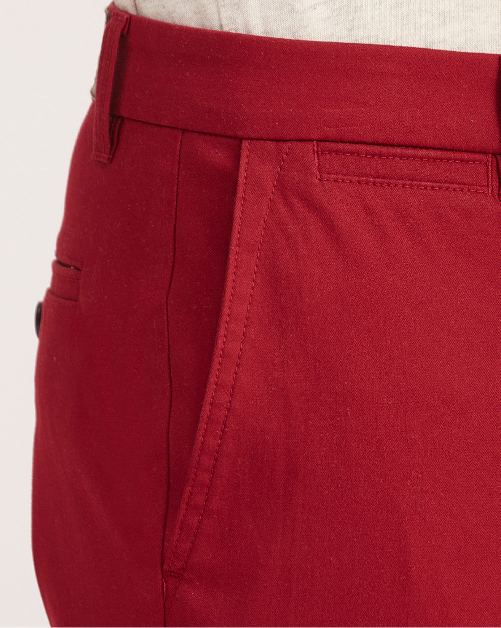 Regular Fit Fit Luxe Chinos - Carmine Red