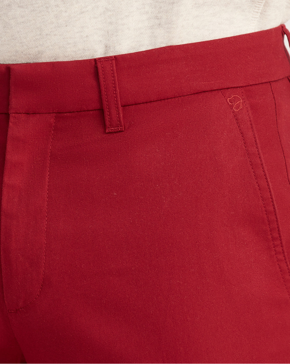 Regular Fit Fit Luxe Chinos - Carmine Red