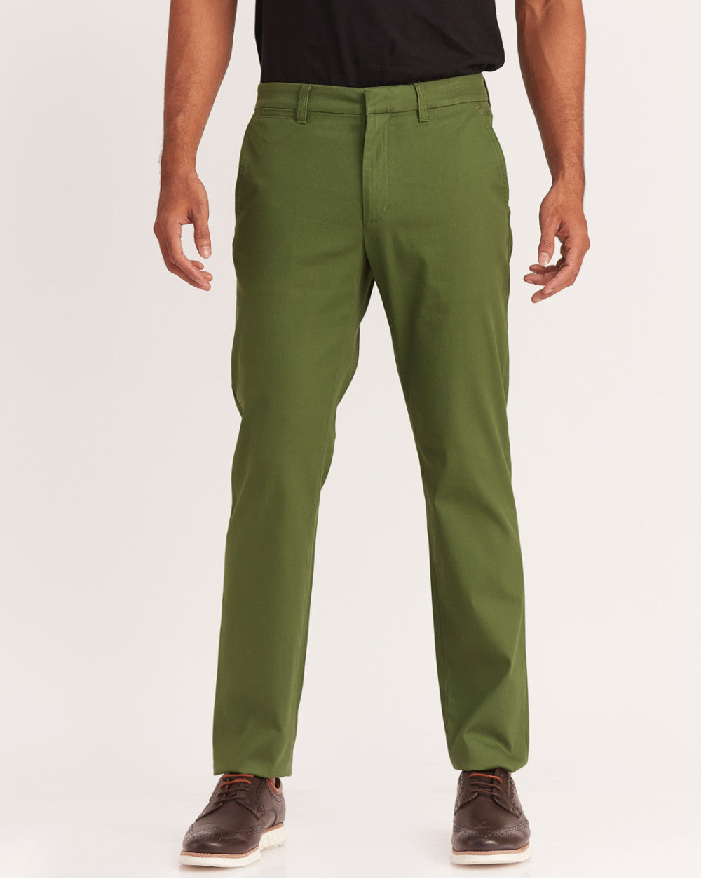 Regular Fit Fit Luxe Chinos - Chive Green