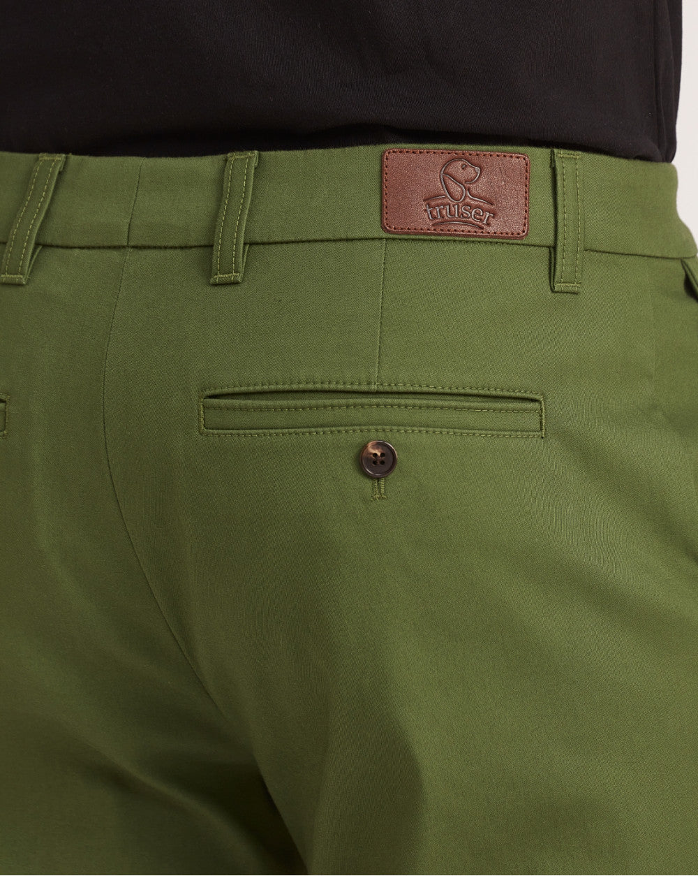 Regular Fit Fit Luxe Chinos - Chive Green