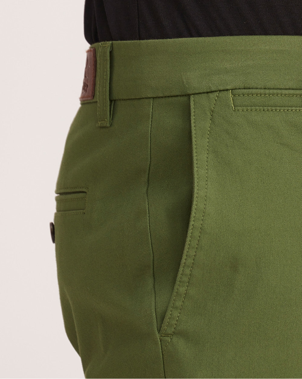 Regular Fit Fit Luxe Chinos - Chive Green