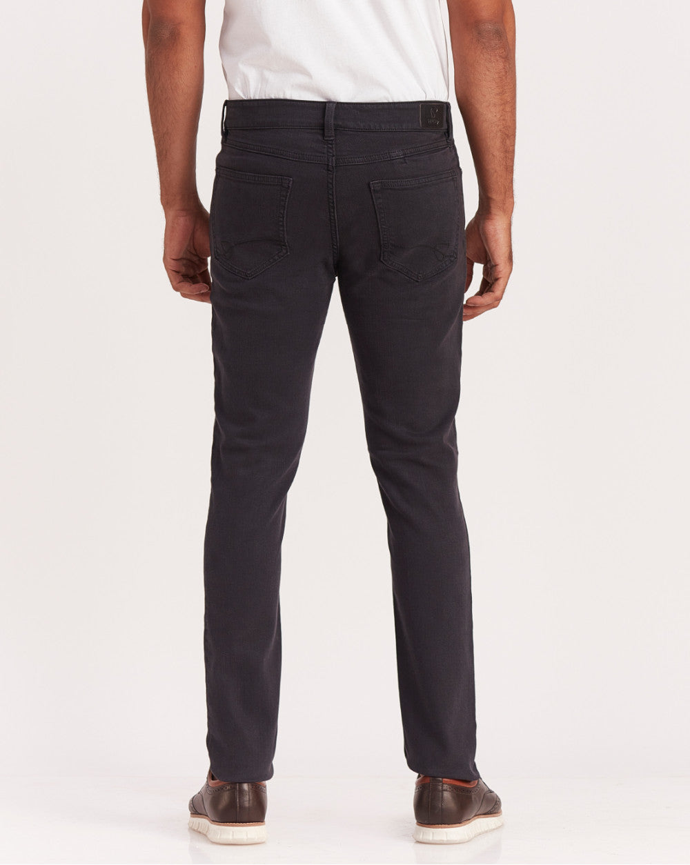 Skinny Fit Six-Pocket Coloured Denims - Jet Black