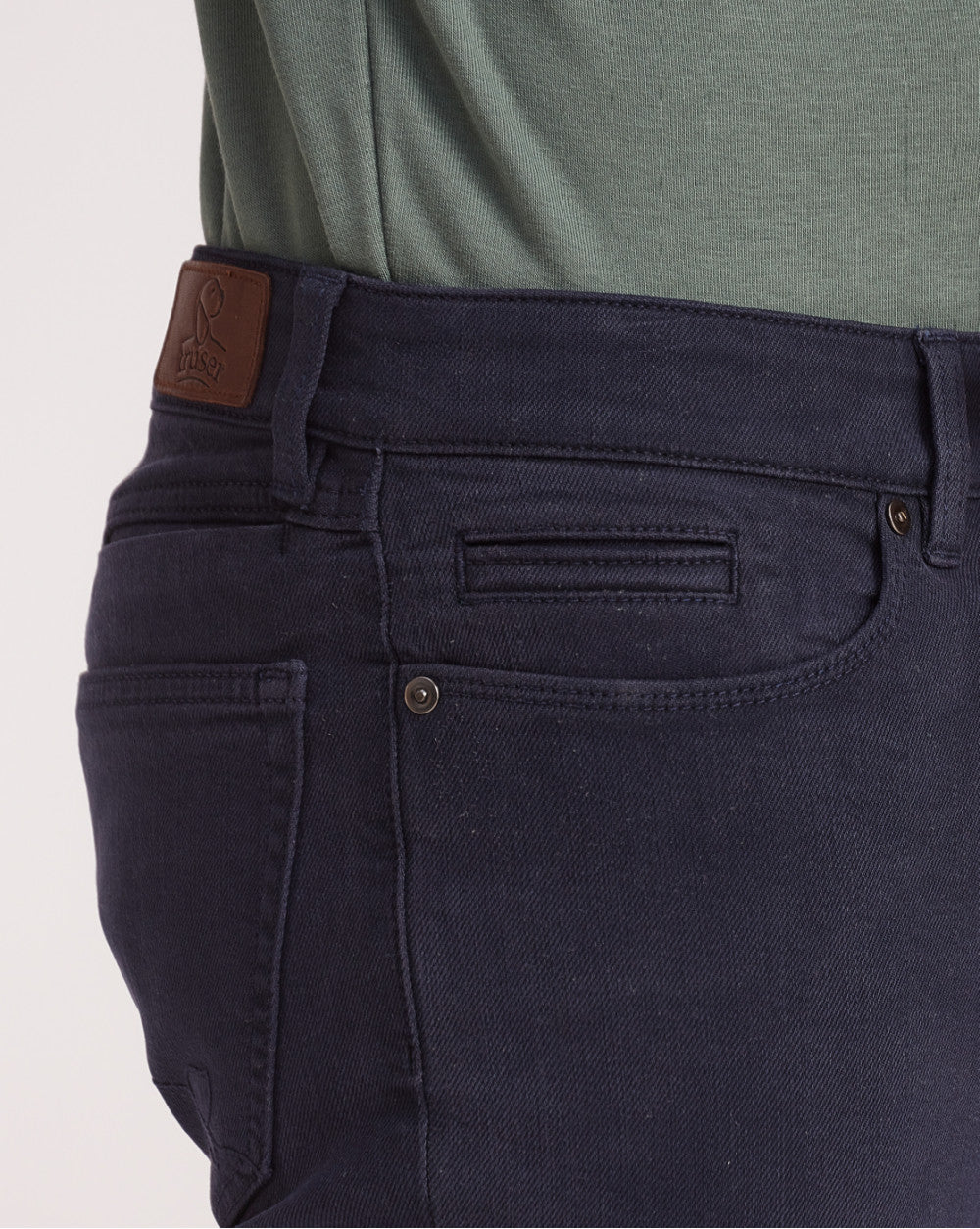 Skinny Fit Six-Pocket Coloured Denims - Navy