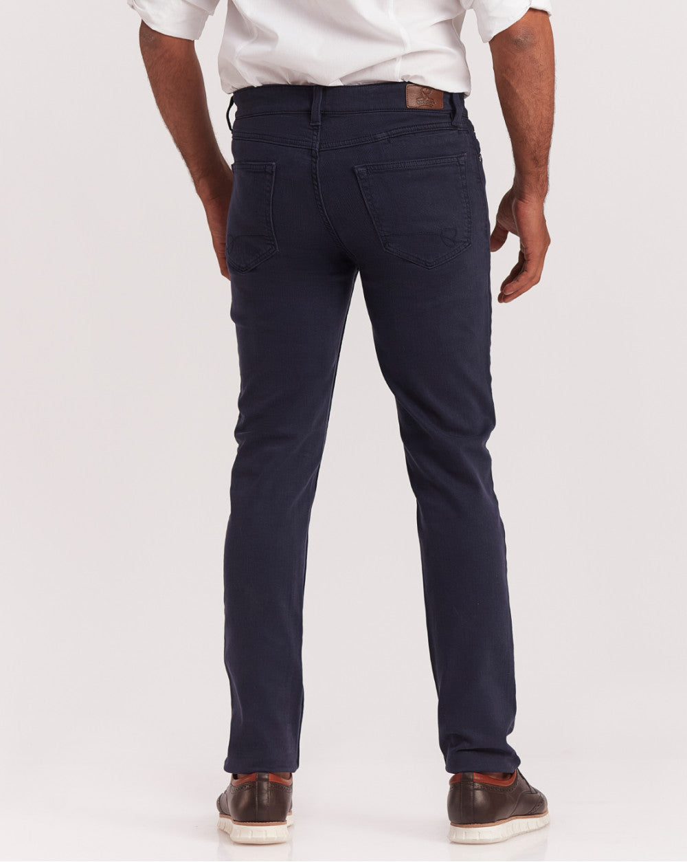 Slim Fit Six-Pocket Coloured Denims - Navy