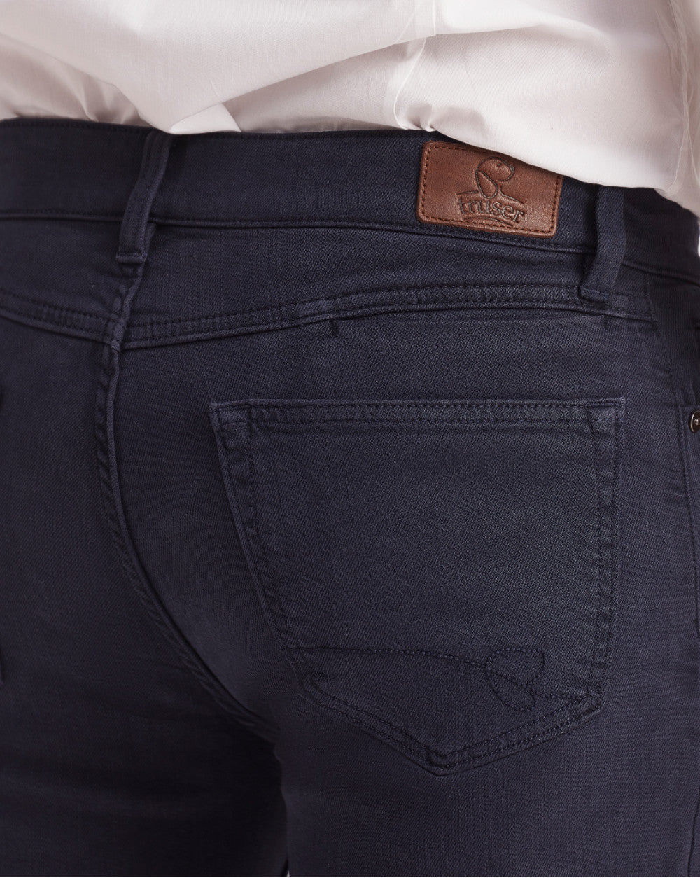 Slim Fit Six-Pocket Coloured Denims - Navy