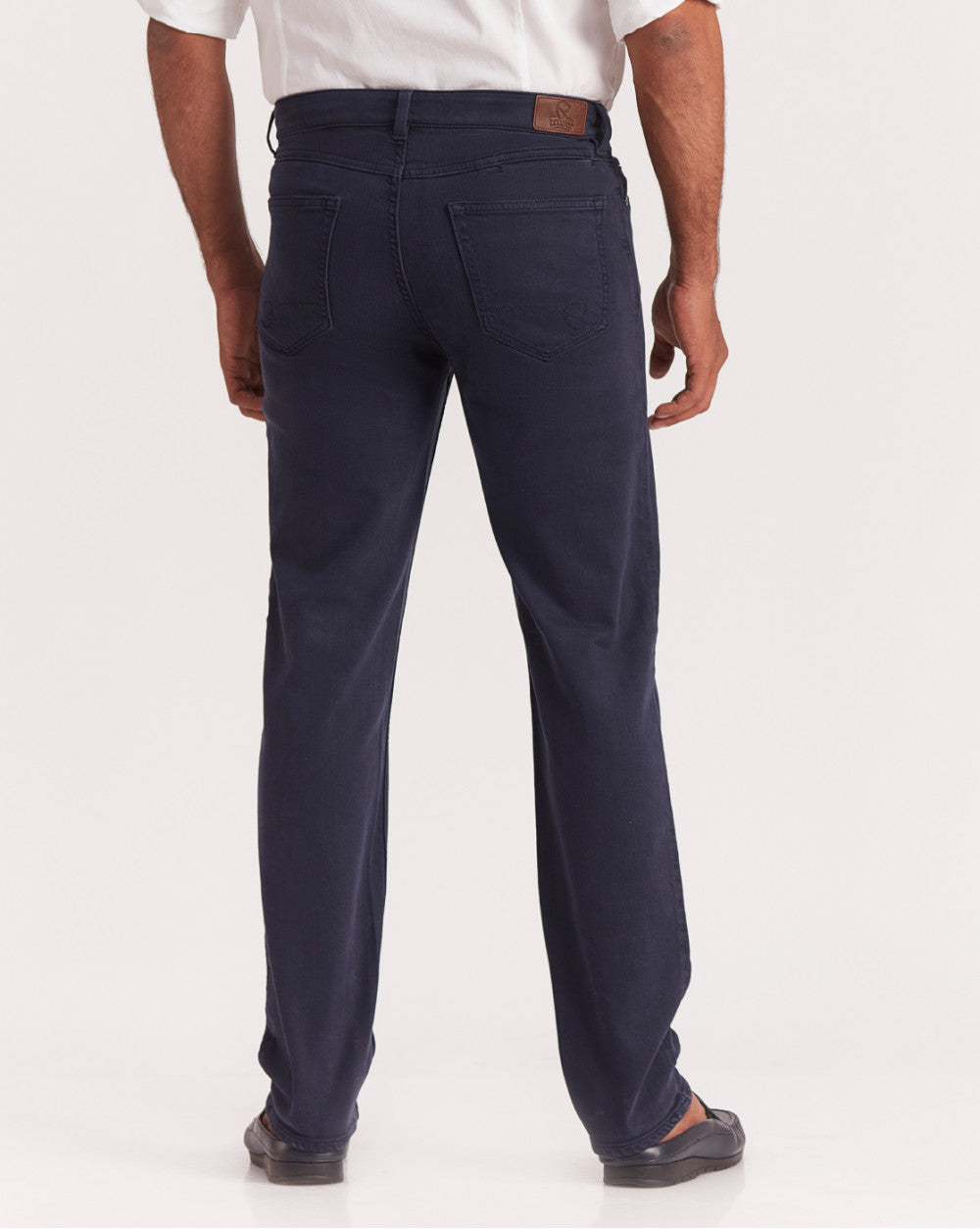 Straight Fit Six-Pocket Coloured Denims - Navy