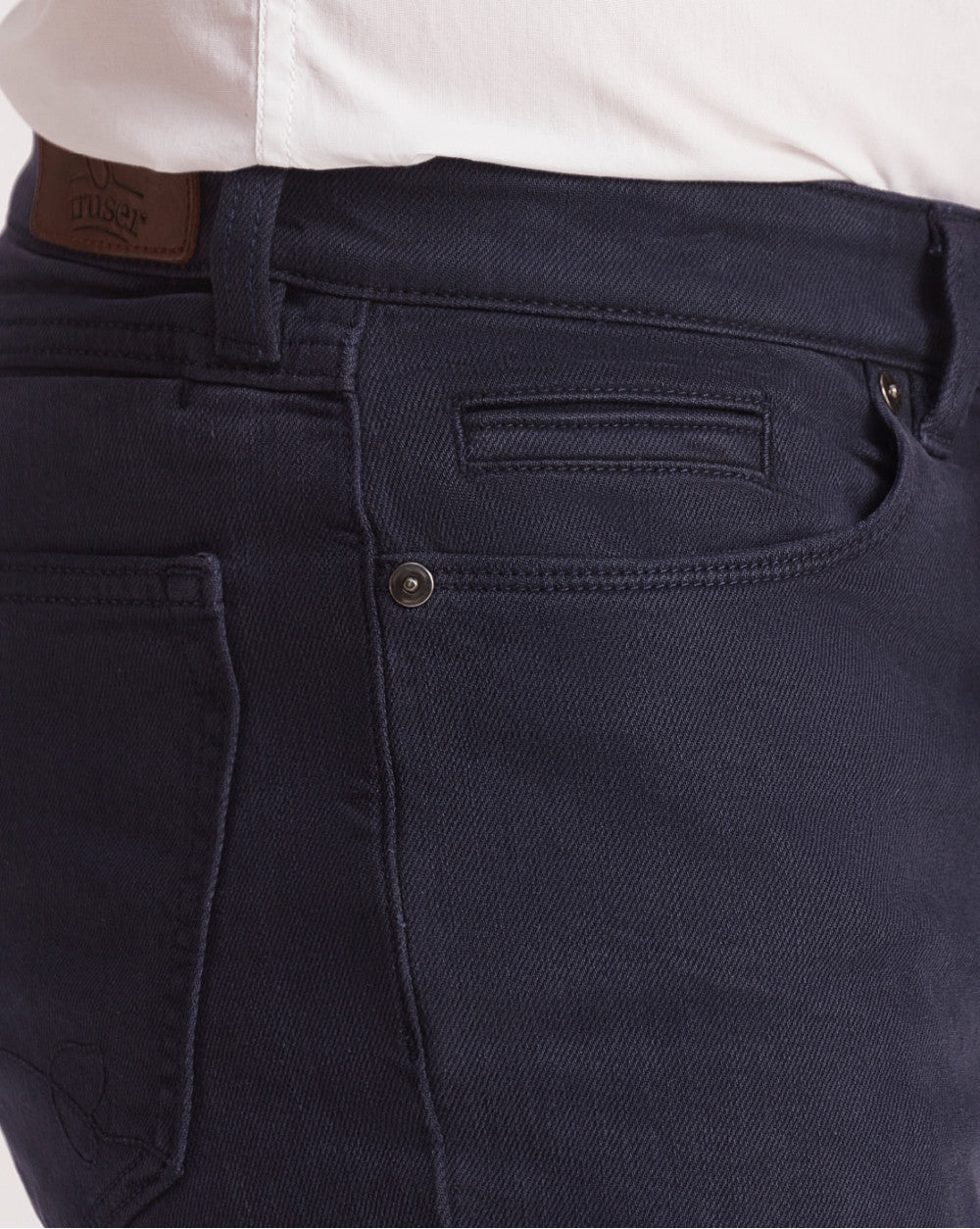 Straight Fit Six-Pocket Coloured Denims - Navy