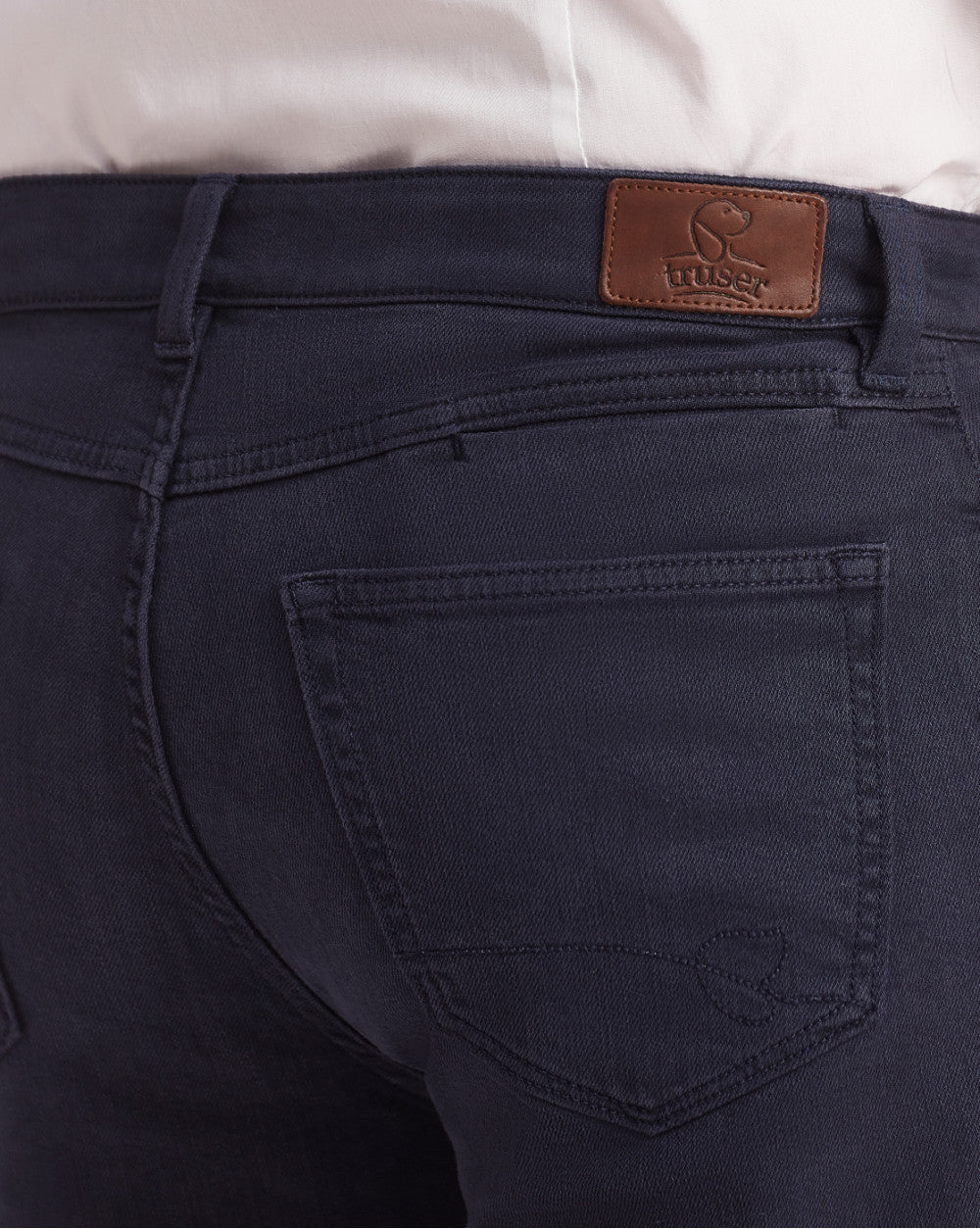 Straight Fit Six-Pocket Coloured Denims - Navy