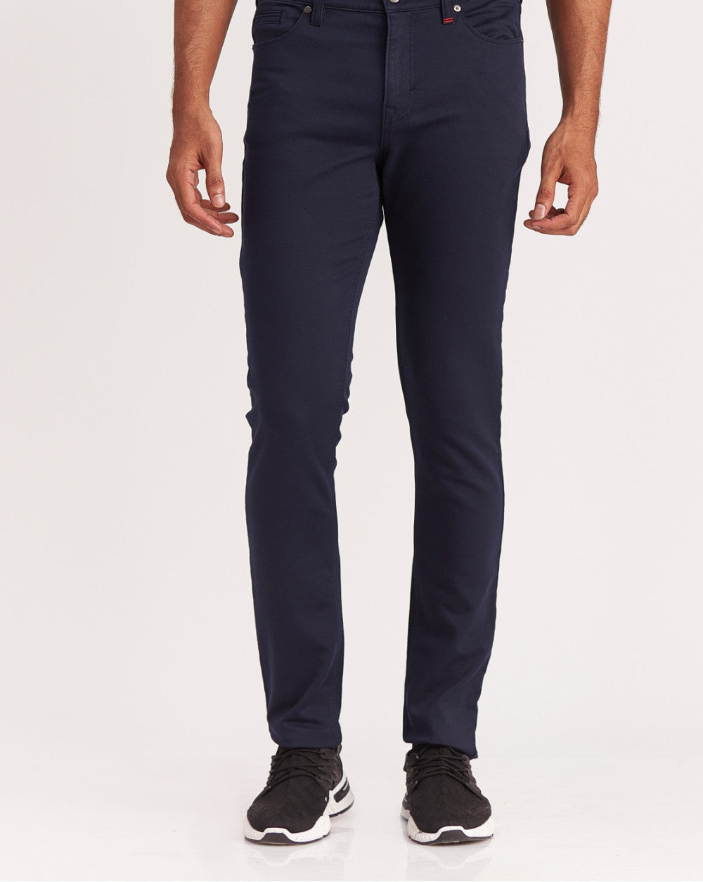 Skinny Fit Five-Pocket Urban Pants - Navy