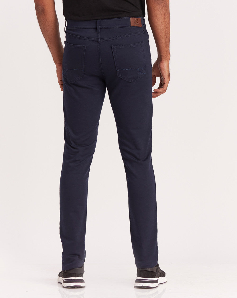 Skinny Fit Five-Pocket Urban Pants - Navy