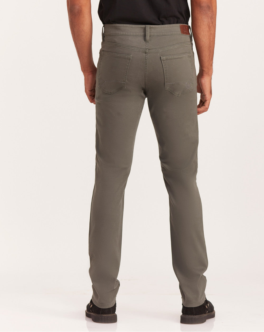 Slim Fit Five-Pocket Luxe Pants - Hunter Green