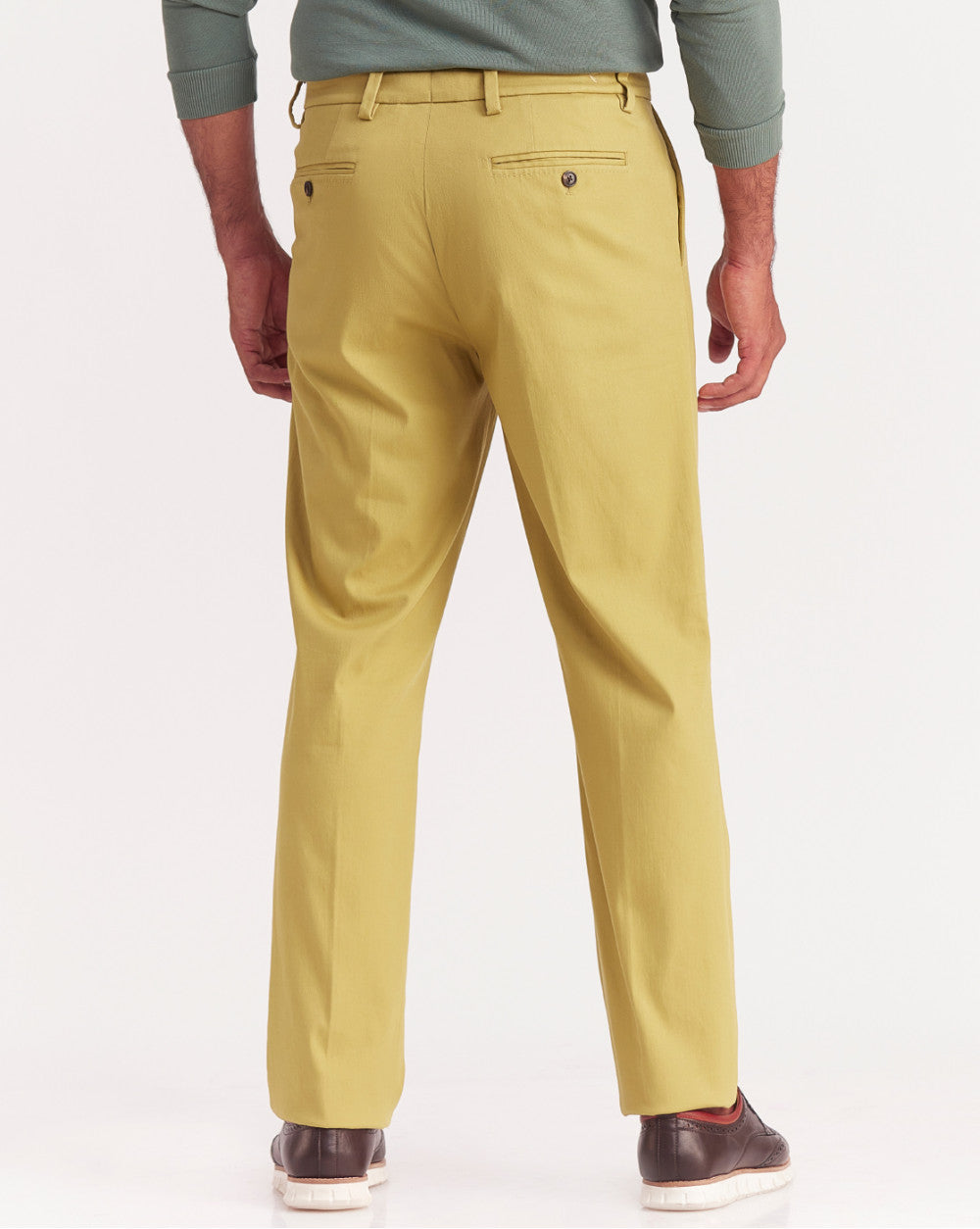 Single Pleated Relaxed Fit Trousers - Granola Khaki