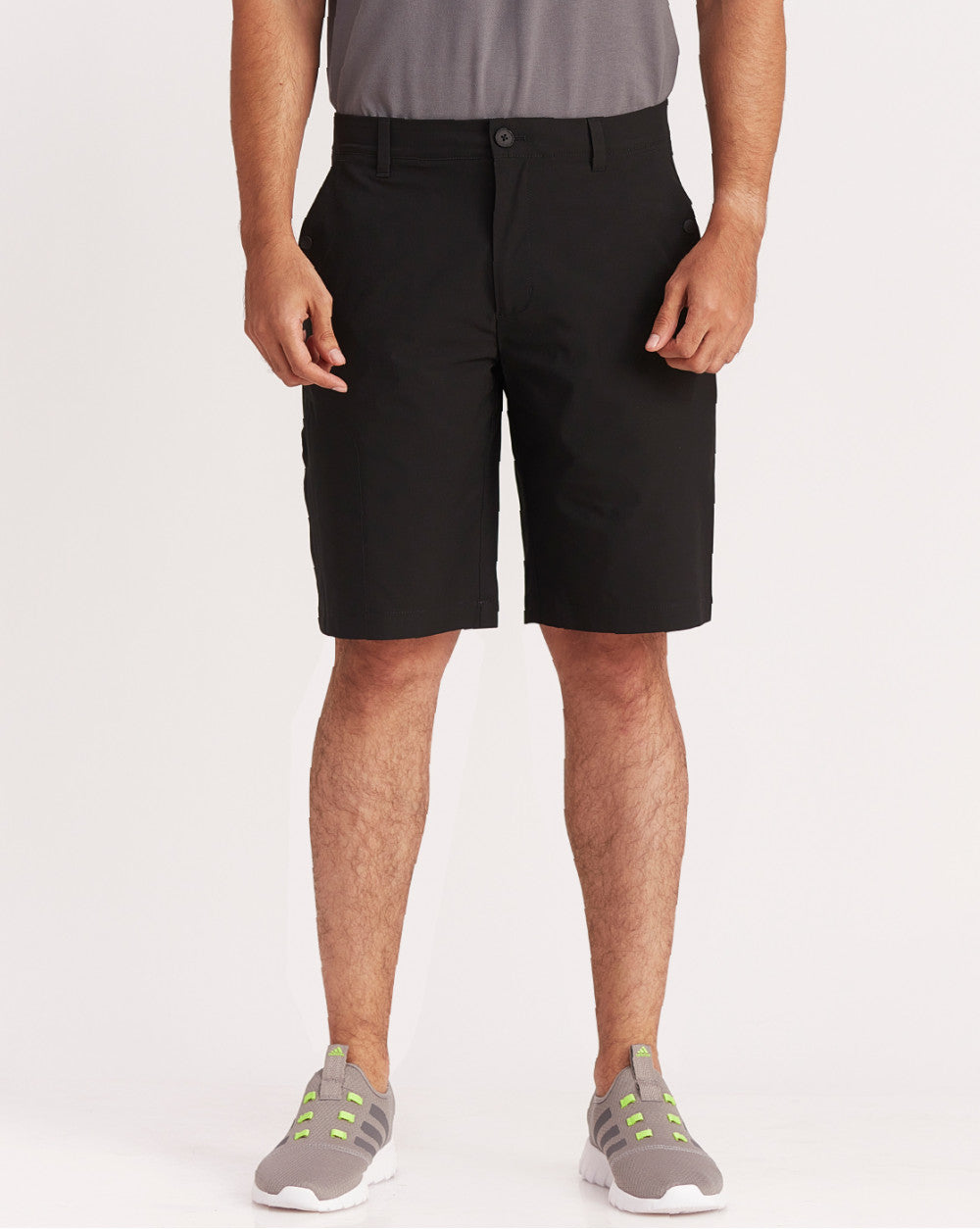 Regular Fit Ripstop Textured Shorts - Jet Black