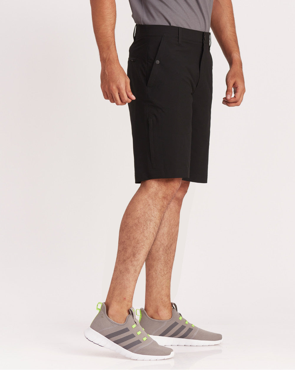 Regular Fit Ripstop Textured Shorts - Jet Black