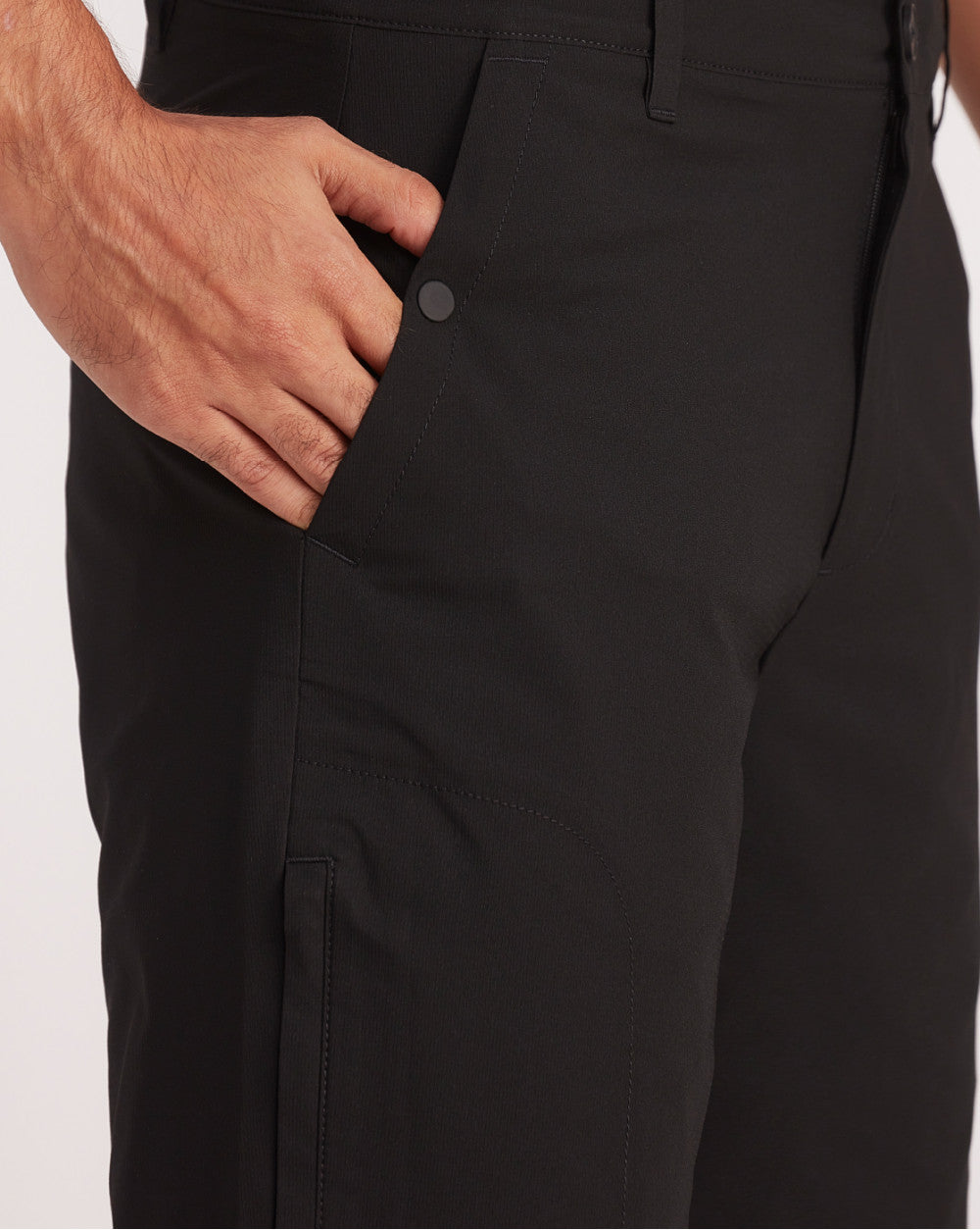 Regular Fit Ripstop Textured Shorts - Jet Black