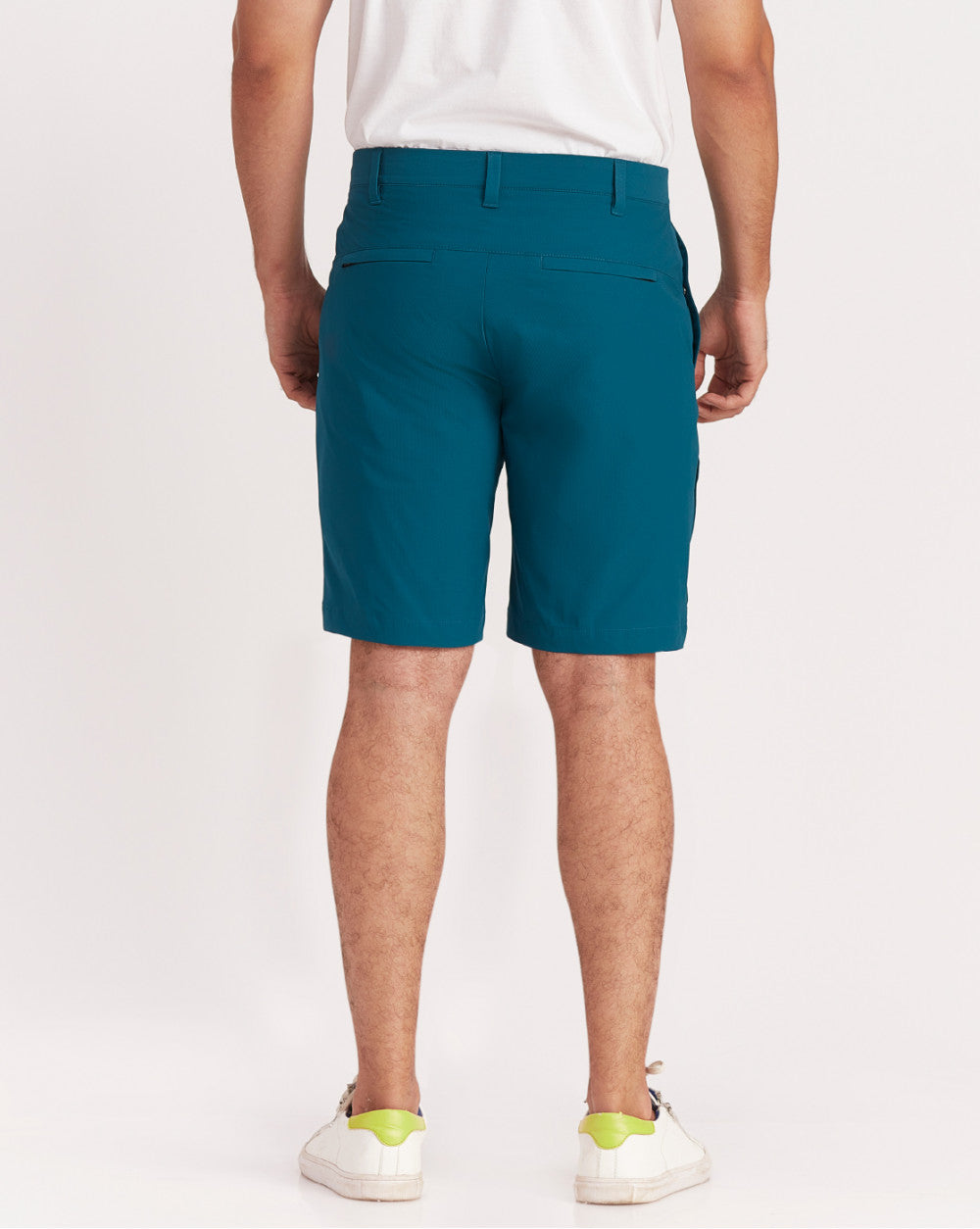 Regular Fit Ripstop Textured Shorts - Marine