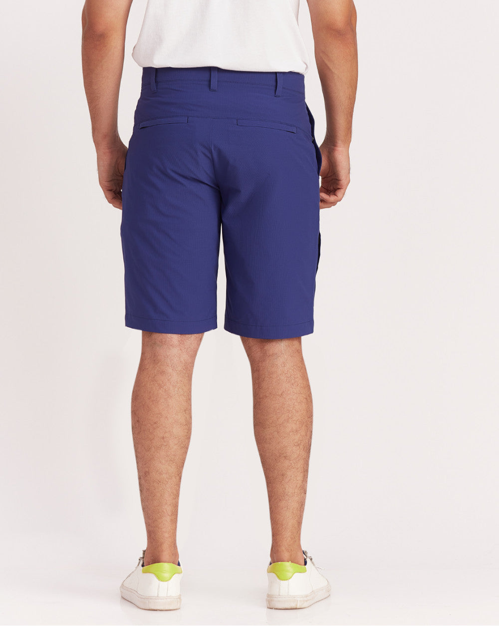 Regular Fit Ripstop Textured Shorts - Ink Blue