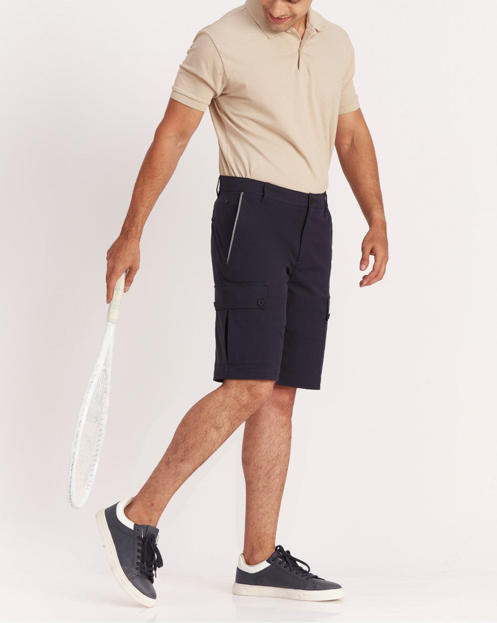 Regular Fit Cargo Shorts - Navy