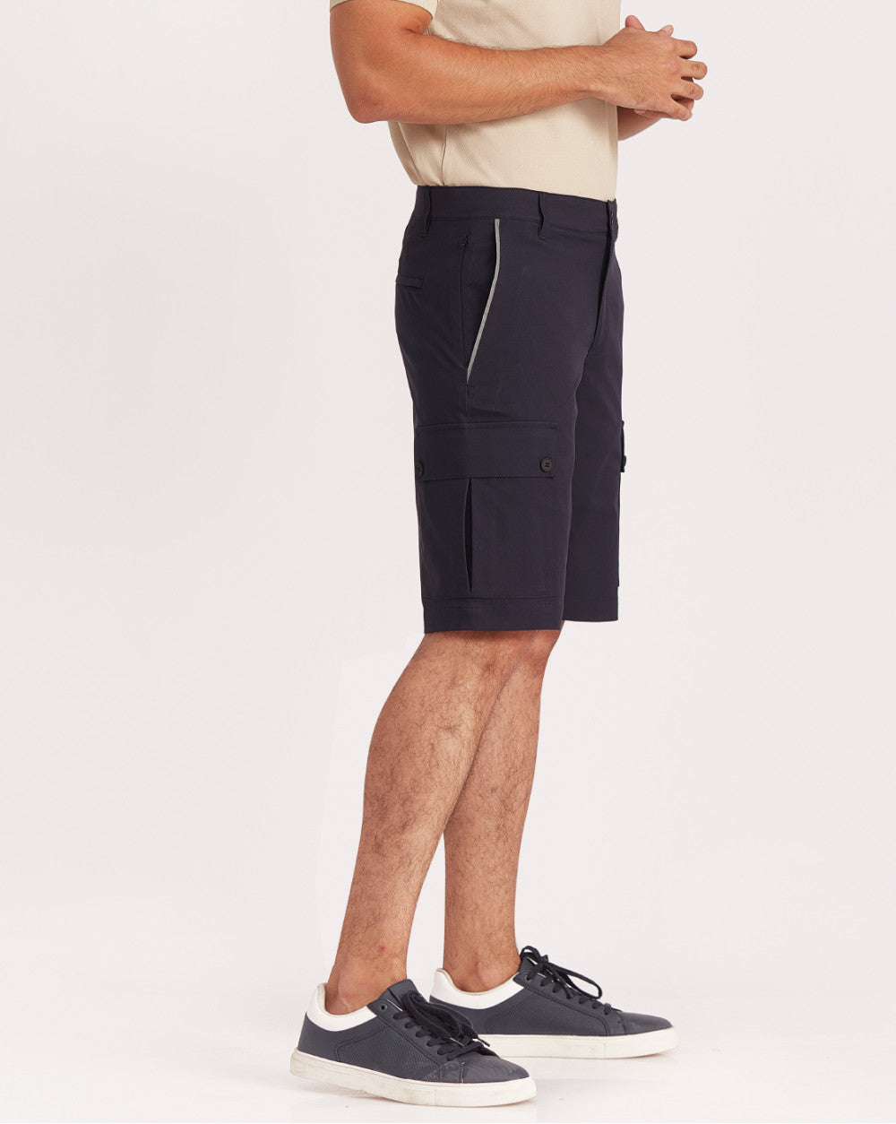 Regular Fit Cargo Shorts - Navy