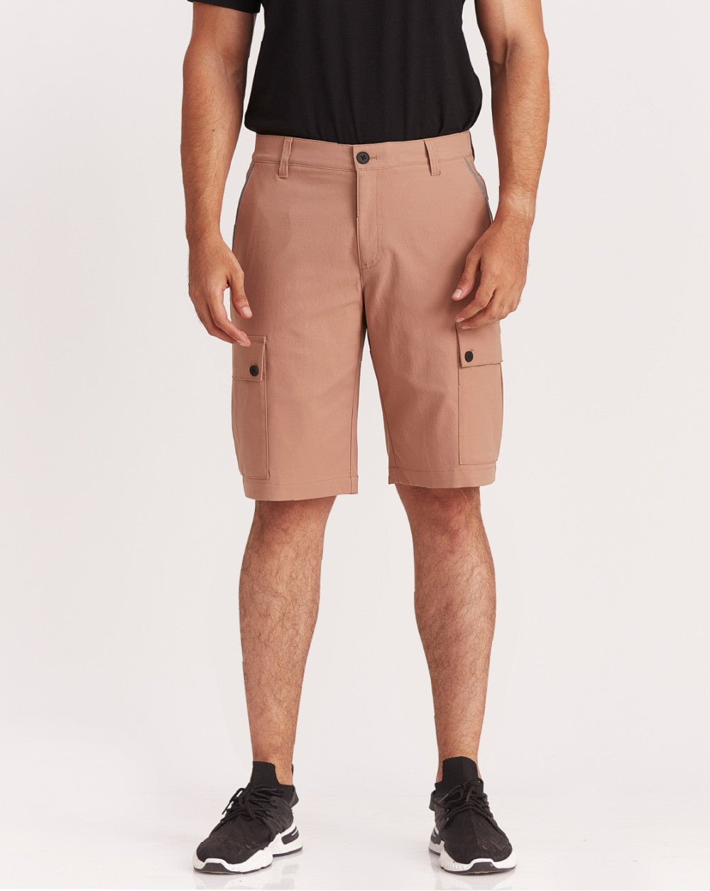 Regular Fit Cargo Shorts - Tan Brown
