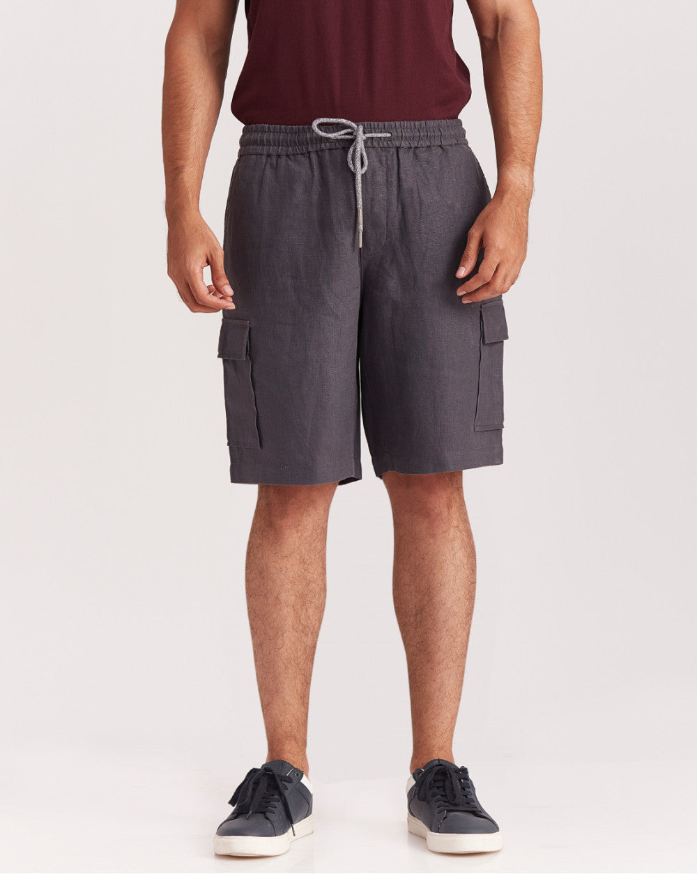 Regular Fit Cargo Shorts - Jet Black