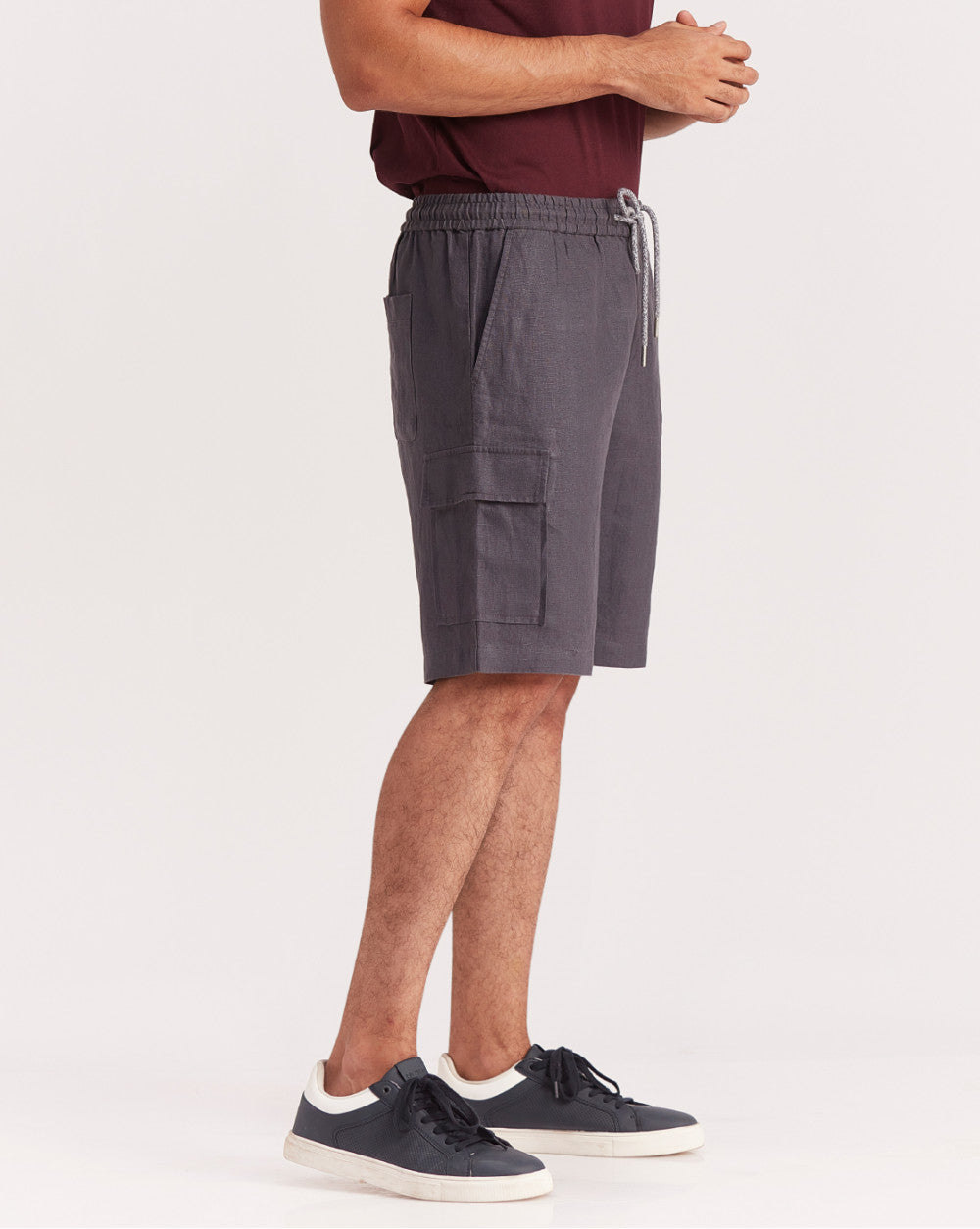 Regular Fit Cargo Shorts - Jet Black