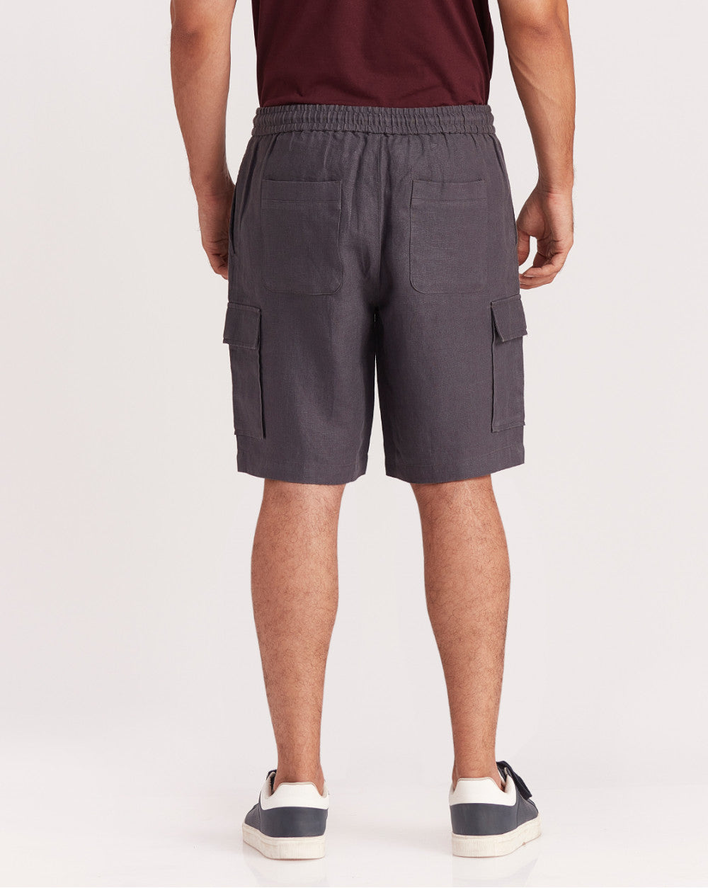 Regular Fit Cargo Shorts - Jet Black