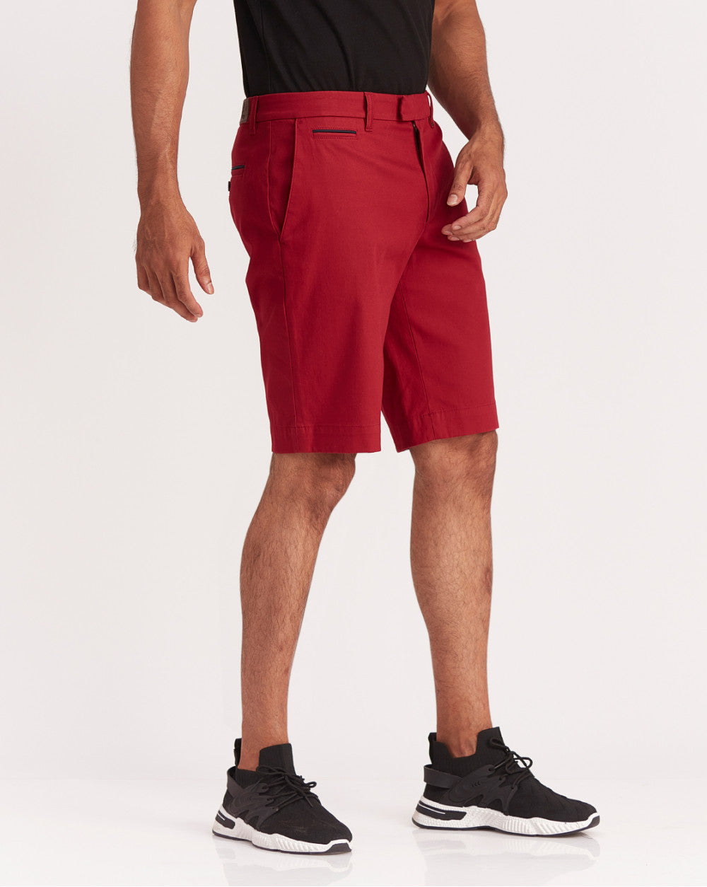 Tapered Fit Chino Shorts - Carmine Red