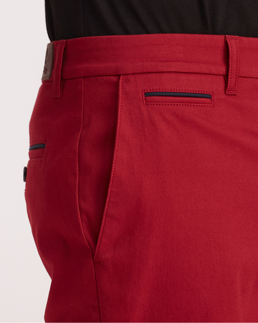 Tapered Fit Chino Shorts - Carmine Red