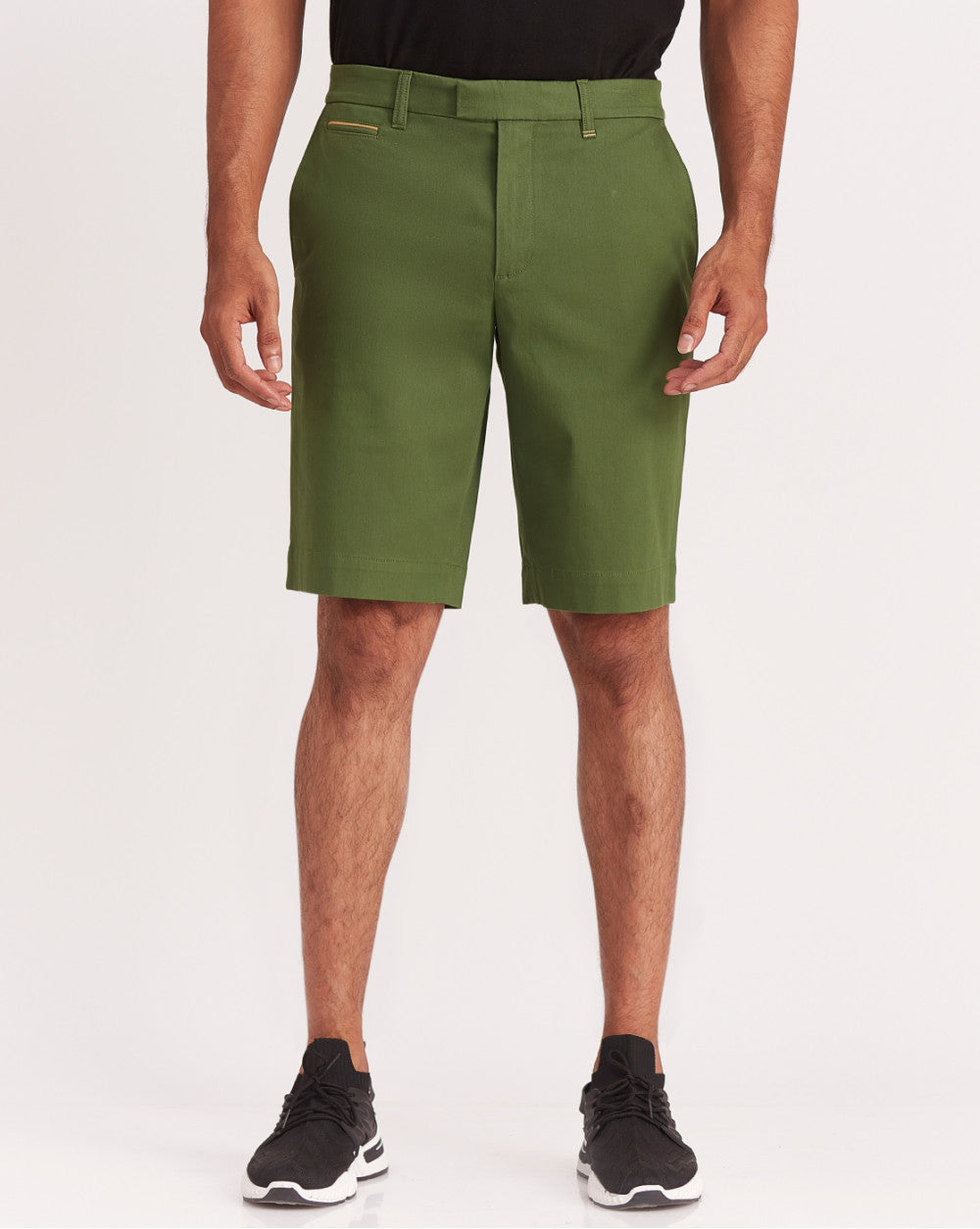 Tapered Fit Chino Shorts - Chive Green