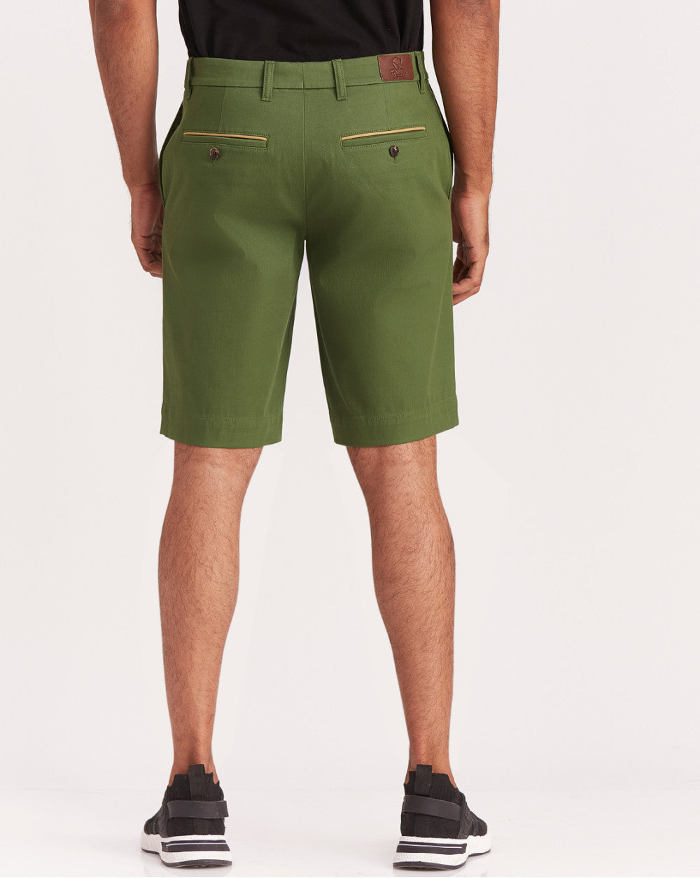Tapered Fit Chino Shorts - Chive Green