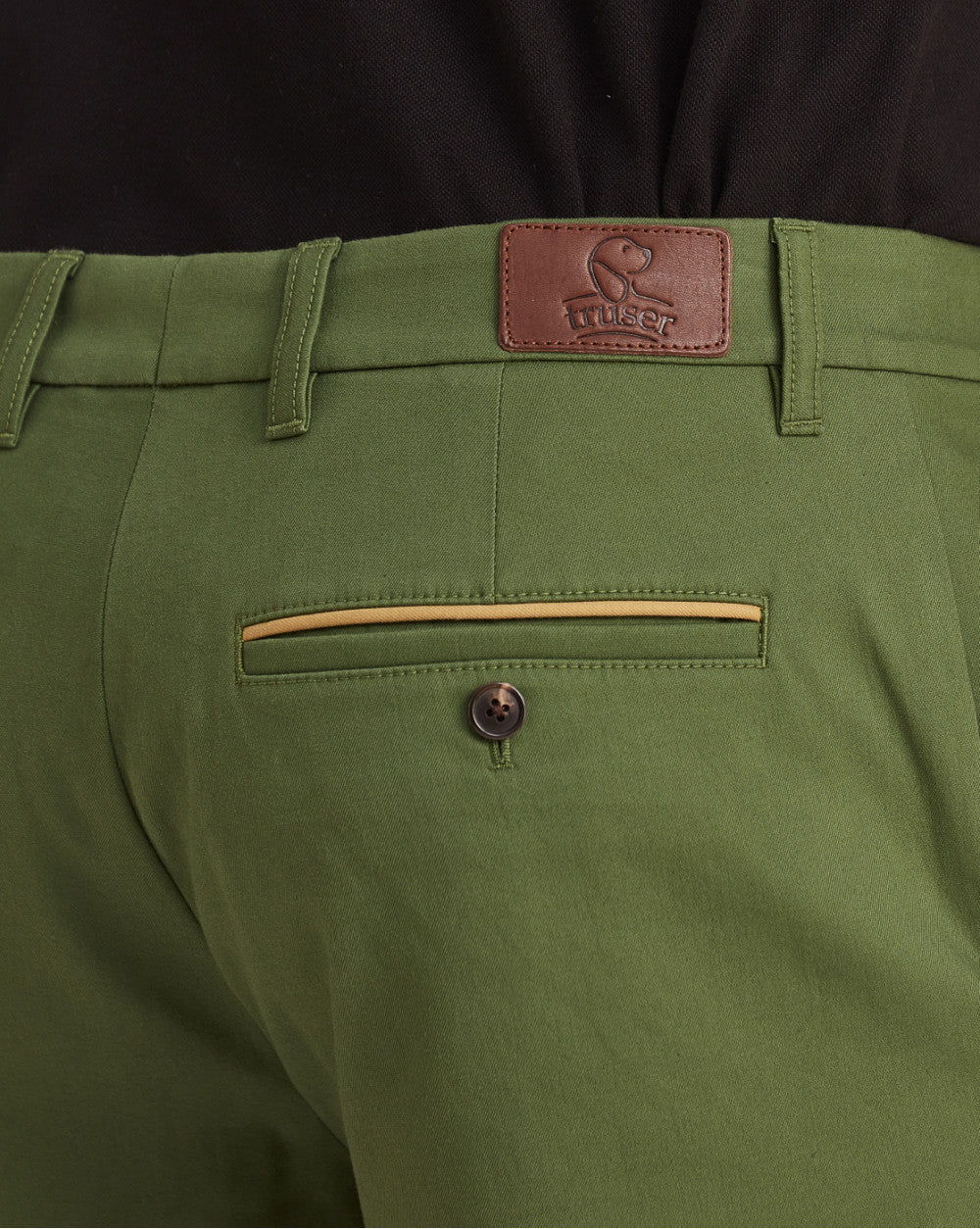 Tapered Fit Chino Shorts - Chive Green