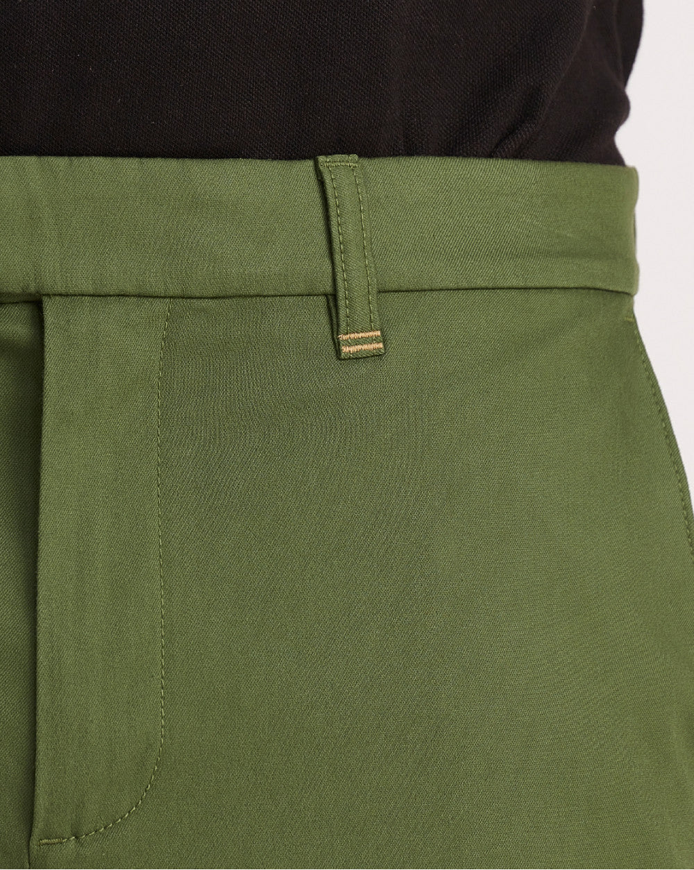 Tapered Fit Chino Shorts - Chive Green