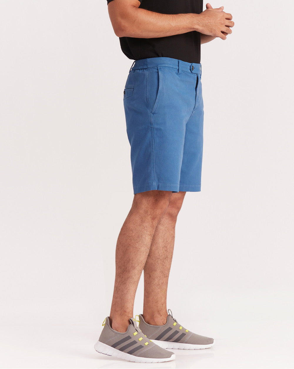 Garment Dyed Elasticized Shorts - Federal Blue