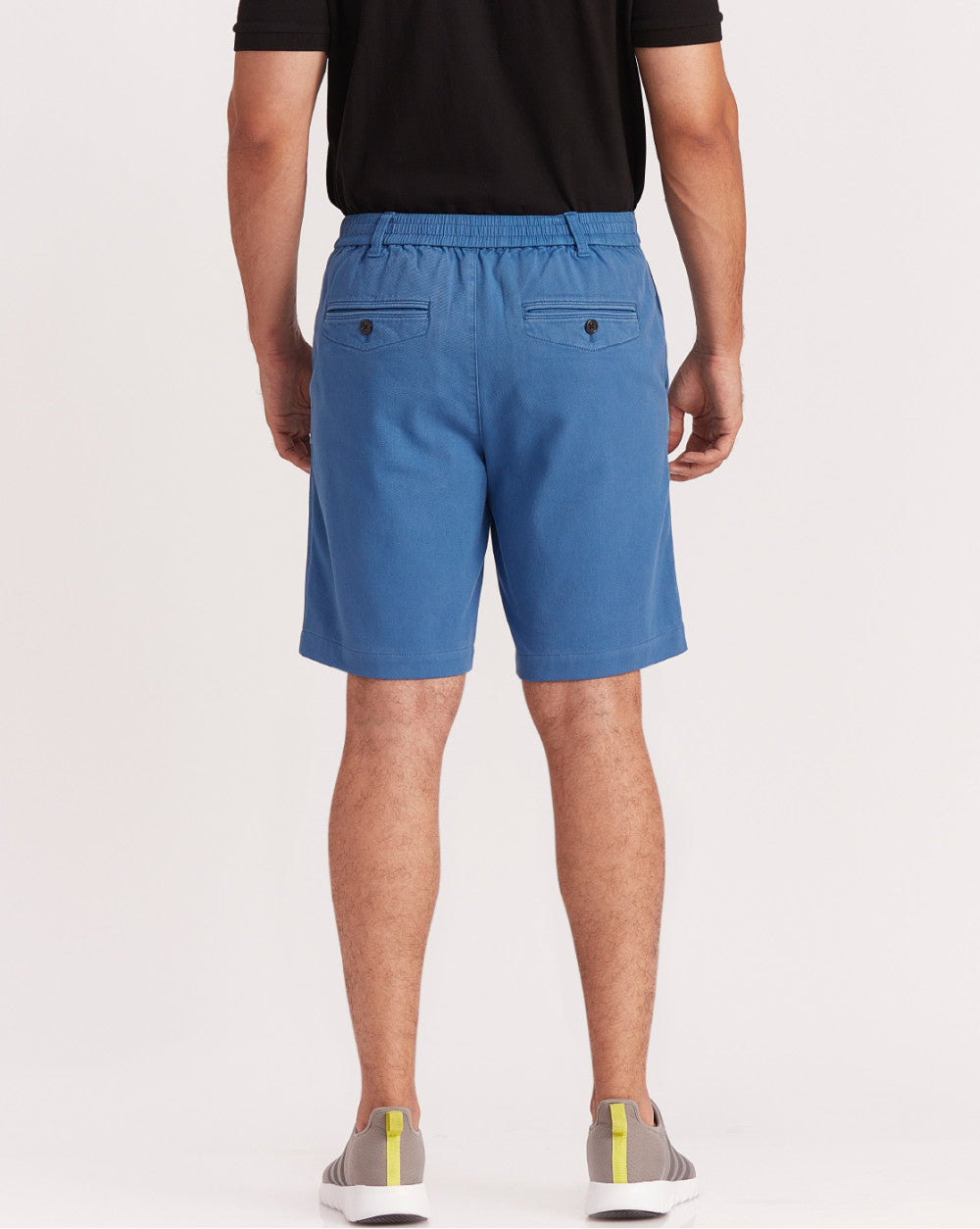 Garment Dyed Elasticized Shorts - Federal Blue