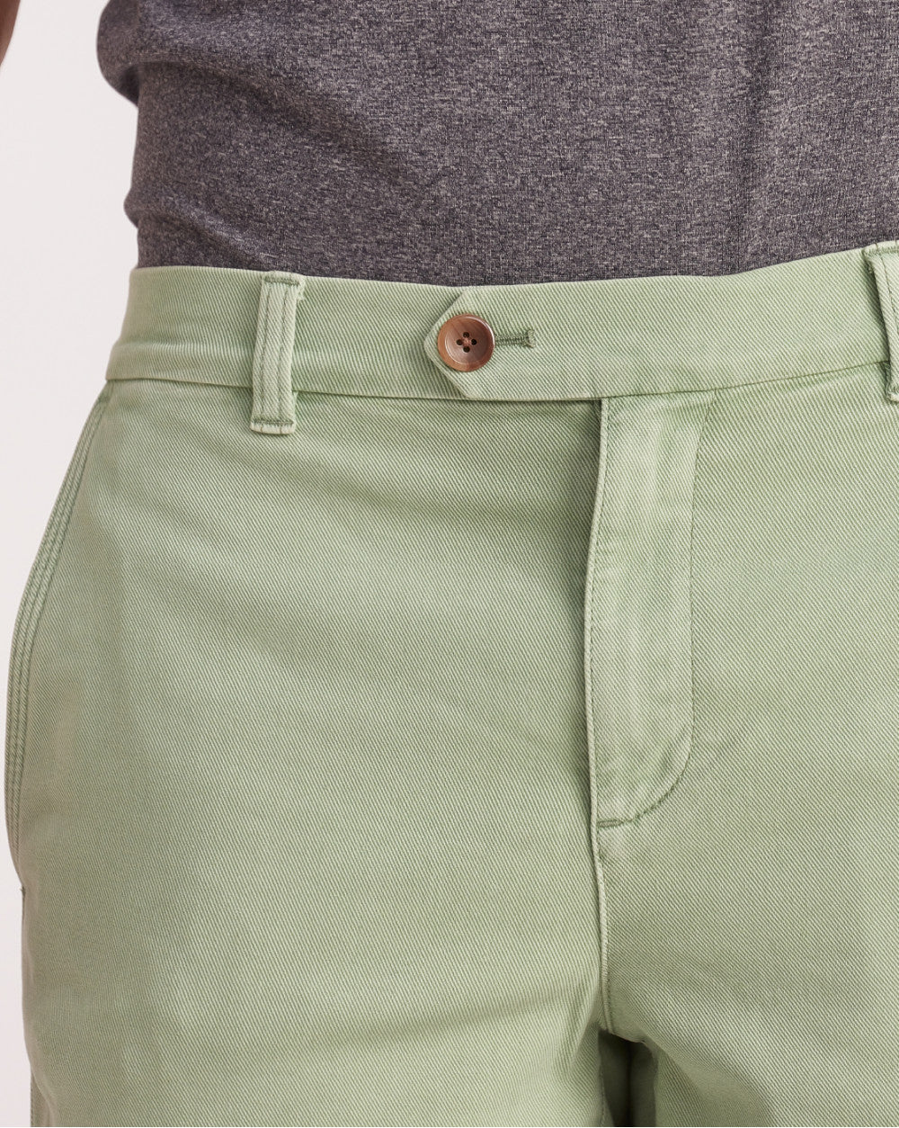 Garment Dyed Elasticized Shorts - Green Apple