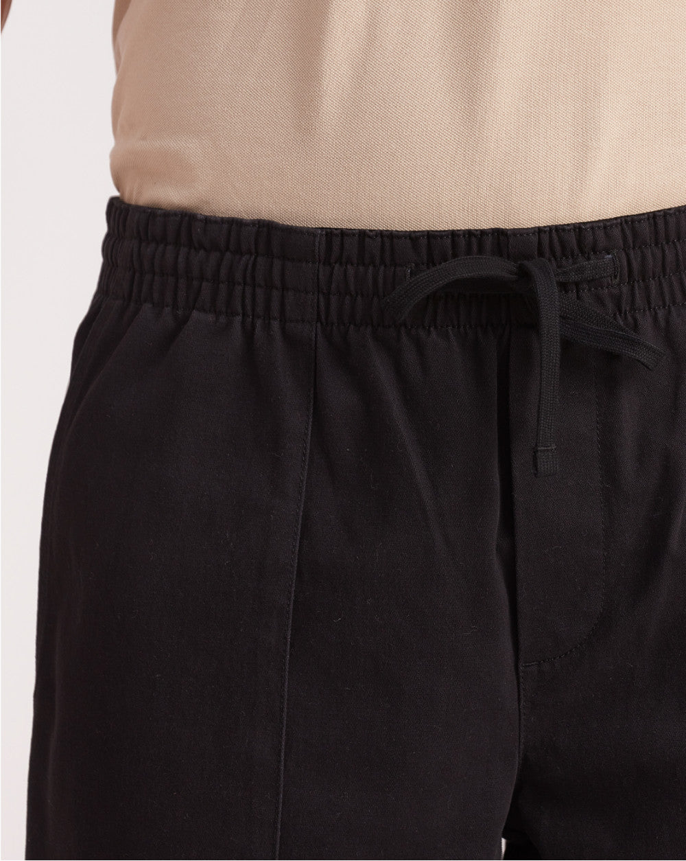 Regular Fit Comfort Elasticized Pull-On Shorts - Jet Black