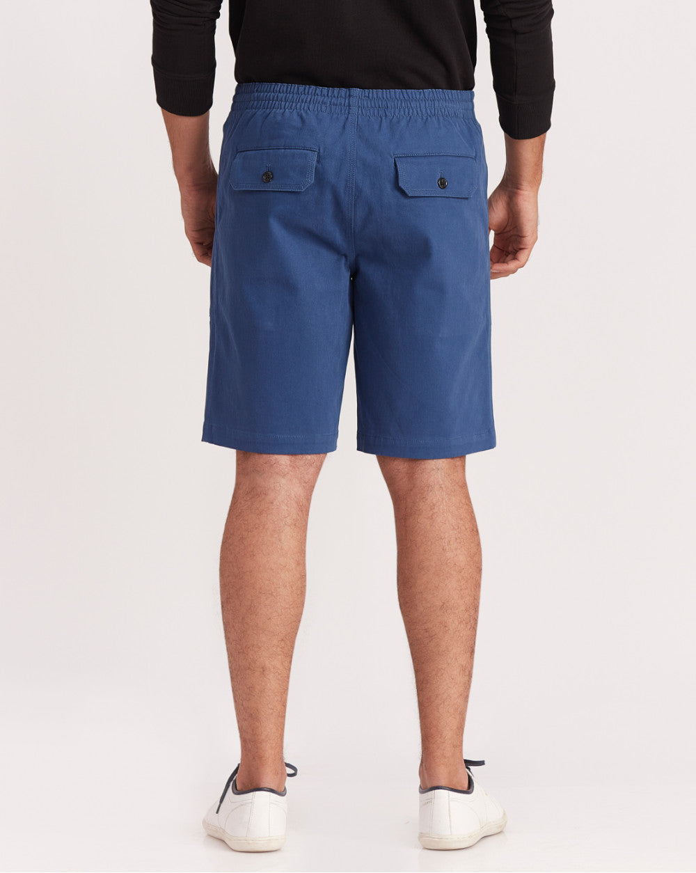 Regular Fit Comfort Elasticized Pull-On Shorts - Light Navy