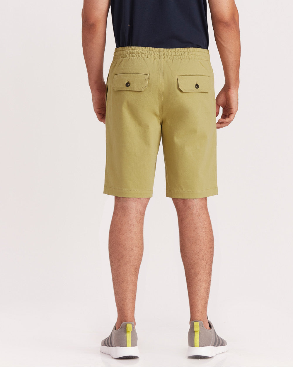 Regular Fit Comfort Elasticized Pull-On Shorts - Granola Khaki