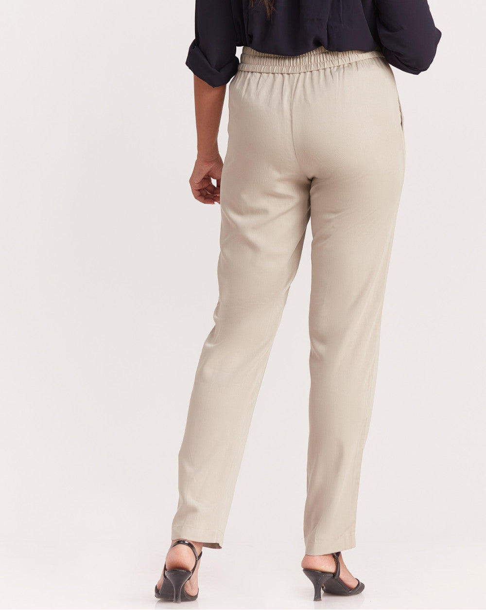 Tapered &amp; Relaxed Fit Drawstring Pants - Mist