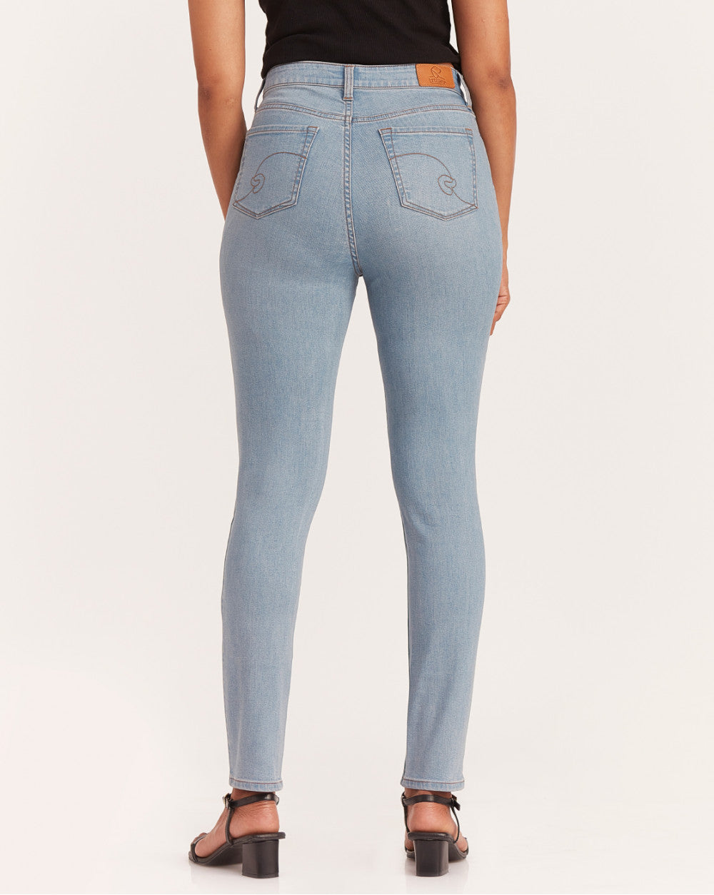 Skinny Fit Waist Jeans - Vapour Blue