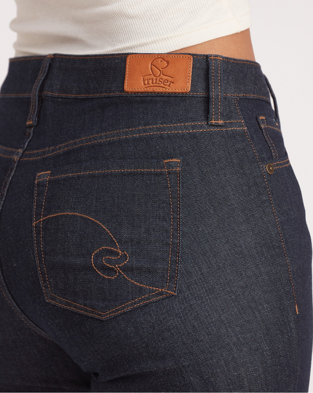 Slim Fit Mid Waist Jeans - Natural Blue