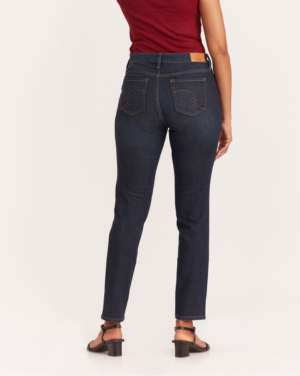 Slim Fit Mid Waist Jeans - Prime Blue