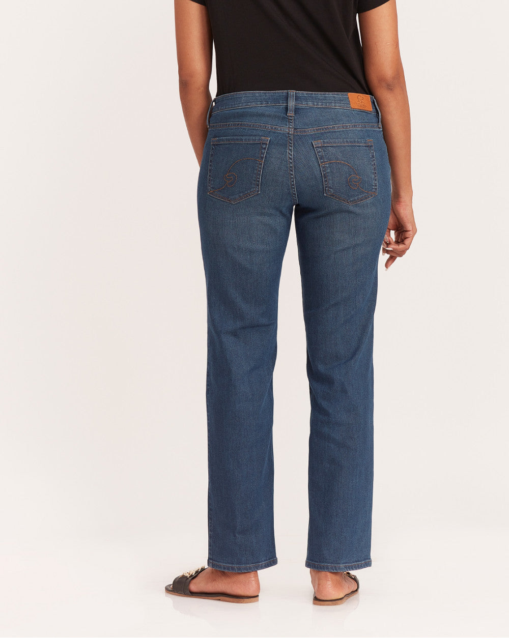 Straight Fit Waist Jeans - Classic Blue