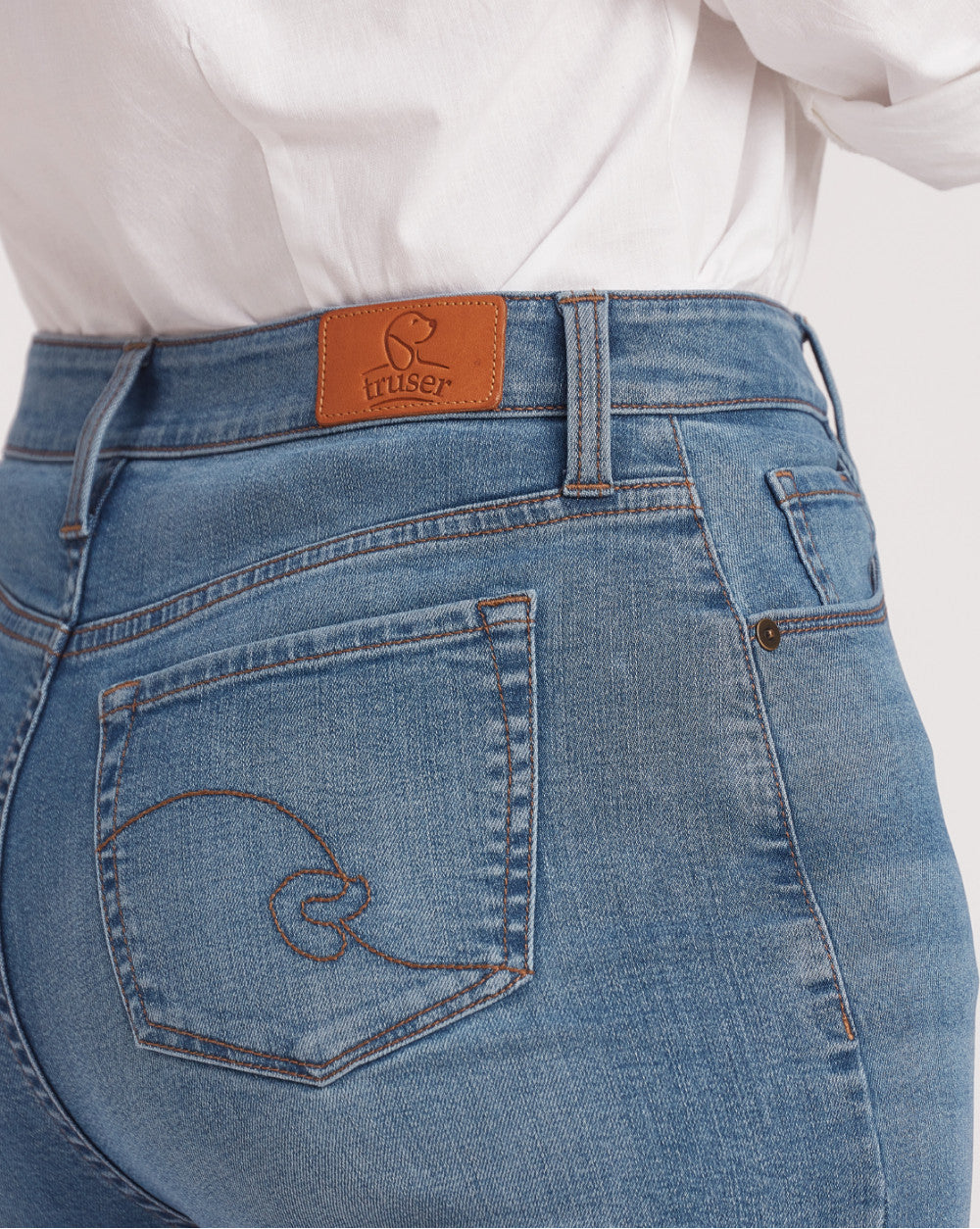 Wide Leg High Waist Jeans - Summer Blue