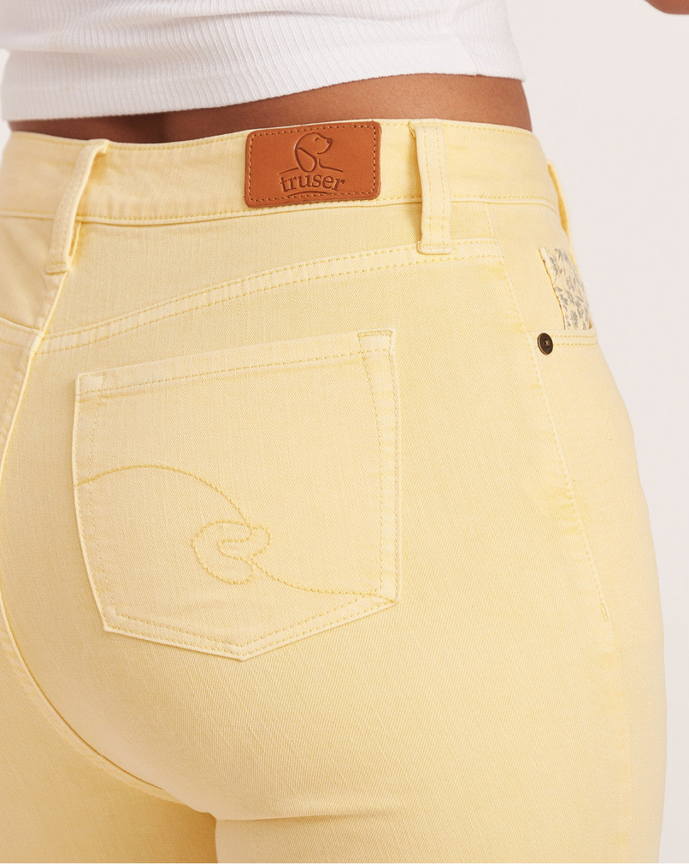 Skinny Fit High Waist Colored Jeans - Daffodil Yellow